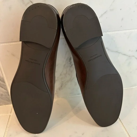 Ermenegildo Zegna Brown tassel loafers size 9.5 display picture 3